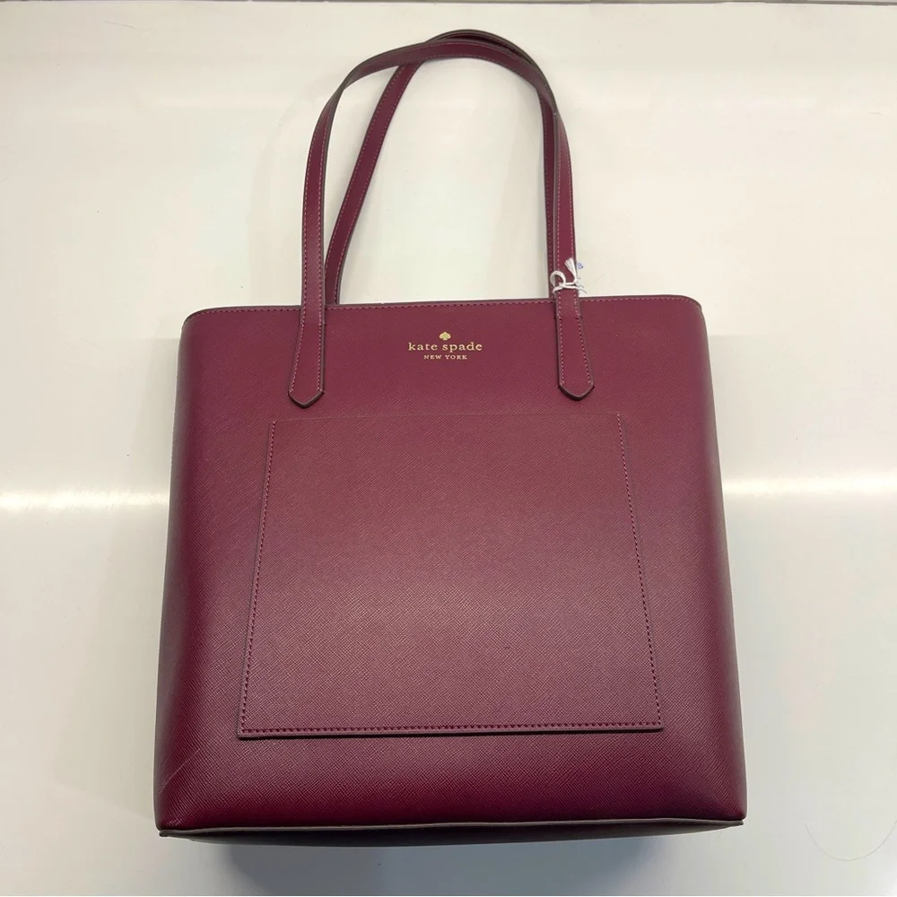 Kate spade - burgundy tote bag - Picture 1 of 2